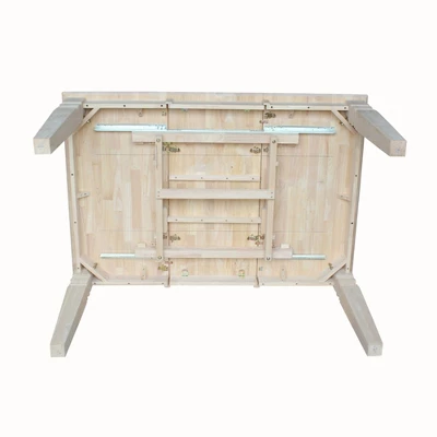 Java Butterfly Drop Leaf Extendable Dining Table - Unfinished - International Concepts 8 Java Butterfly Drop Leaf Extendable Dining Table - Unfinished - International Concepts - Image 8