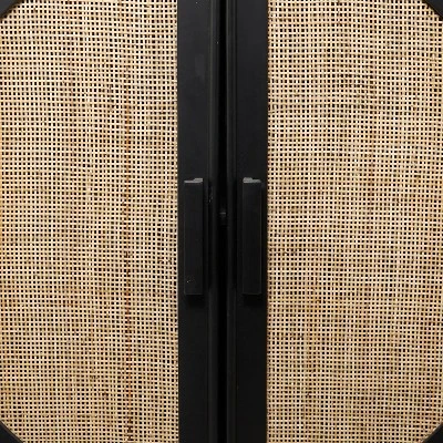 Bohemian Wood Cabinet Black - Olivia & May 5 Bohemian Wood Cabinet Black - Olivia & May - Image 5