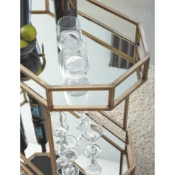 Daymont Bar Cart Gold Finish - Signature Design By Ashley -Chic Furniture Store GUEST 36db2835 6069 4999 a5bb 28463dbeb300