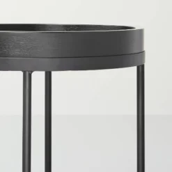 Wood & Metal Accent Side Table - Black - Hearth & Hand™ With Magnolia -Chic Furniture Store GUEST 398b9ac5 fc9a 467a 9b32 9468b6a80411