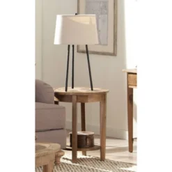 Round End Table Reclaimed Wood Natural - Alaterre Furniture -Chic Furniture Store GUEST 3b3257db 9cb3 4f2e 98ae fb253f6ed506