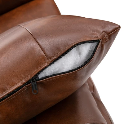 Morden Faux Leather Upholsteredwith Pillows -Morden Fort 6 Morden Faux Leather Upholsteredwith Pillows -Morden Fort - Image 6