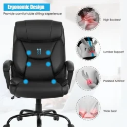 Costway Big & Tall 500lb Massage Office Chair E Xecutive PU Leather Computer Desk Chair 16 Costway Big & Tall 500lb Massage Office Chair E Xecutive PU Leather Computer Desk Chair -Chic Furniture Store GUEST 3b6dfcbb 546e 41ec ac9c 91df8302a1c1
