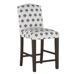 Alex Camel Back Counter Height Barstool With Botanical Print - Skyline Furniture -Chic Furniture Store GUEST 3bb8c25e 9df9 4928 a0f4 553ca450722b