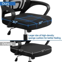 Yaheetech Adjustable Ergonomic Computer Chair Office Chair -Chic Furniture Store GUEST 3cdbff90 deae 4003 bebc 45a06e4b43d1