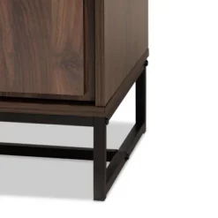 Neil Wood And Metal Storage Cabinet Brown/Black - Baxton Studio -Chic Furniture Store GUEST 3dd44042 25ad 4d76 9aef 9b82b9d035a0