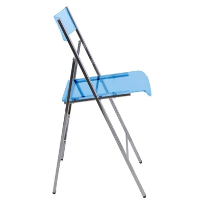 LeisureMod Menno Folding Dining Chair With Stainless Steel Frame, Compact And Durable Design For Kitchen, Balcony, Patio, Garden, Office, Or Event Use 6 LeisureMod Menno Folding Dining Chair With Stainless Steel Frame, Compact And Durable Design For Kitchen, Balcony, Patio, Garden, Office, Or Event Use - Image 6