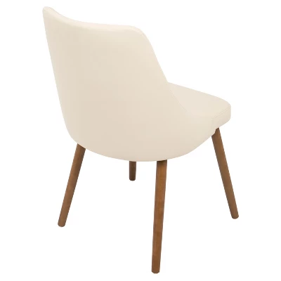 Giovanni Mid Century Modern Dining Chair Cream - Lumisource 2 Giovanni Mid Century Modern Dining Chair Cream - Lumisource - Image 2
