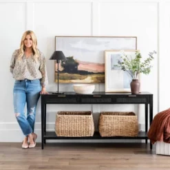 East Bluff Woven Drawer Console Table - Threshold™ Designed With Studio McGee -Chic Furniture Store GUEST 3fbfc6cc 1762 479f 85f6 5816e3ff493f