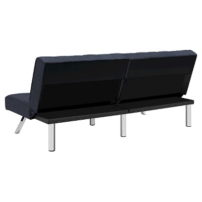 Eve Velvet Upholstered Convertible Futon - Room & Joy 5 Eve Velvet Upholstered Convertible Futon - Room & Joy - Image 5