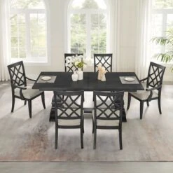 Wooden Dining Chairs Set Of 2,Retro Kitchen Dining Room Chairs With Curved Back,Upholstered Dining Chairs With Wooden Frame-Maison Boucle