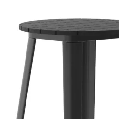Flash Furniture Declan Commercial Indoor/Outdoor Bar Top Table, 23.75" Round All Weather Poly Resin Top With Steel Base -Chic Furniture Store GUEST 3ffba6c2 a1e3 4693 a8de c63afa9e565b