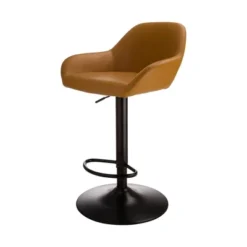 Set Of 2 Mid Century Modern Leatherette Gaslift Adjustable Swivel Barstool - Glitzhome -Chic Furniture Store GUEST 40517adf a186 430c 845a a83156a38645