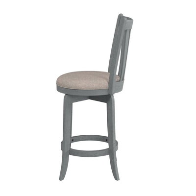 25.75" Savana Swivel Counter Height Barstool Blue (Wirebrush)/Cream - Hillsdale Furniture 6 25.75" Savana Swivel Counter Height Barstool Blue (Wirebrush)/Cream - Hillsdale Furniture - Image 6