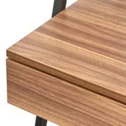 3pc Denton Ladder Desk And Shelf Walnut/Black - Buylateral -Chic Furniture Store GUEST 495422f2 14c5 454e ae48 251ff3b609d3