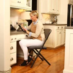 4pk Padded Commercial Grade Folding Chair Gray - Lifetime -Chic Furniture Store GUEST 498a3093 ca76 4e79 b6a8 4a2601193b2a