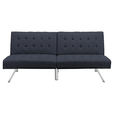Eve Velvet Upholstered Convertible Futon - Room & Joy 11 Eve Velvet Upholstered Convertible Futon - Room & Joy - Image 11