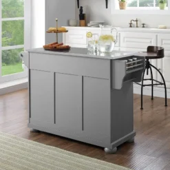 Alexandria Stainless Steel Top Kitchen Island/Cart Gray/Stainless Steel - Crosley -Chic Furniture Store GUEST 4ab0d9a7 adc7 48f3 b1cd 6e6d020b258d