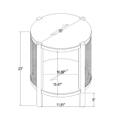 Portola Hills Woven Accent Table - Threshold™ Designed With Studio McGee 6 Portola Hills Woven Accent Table - Threshold™ Designed With Studio McGee - Image 6