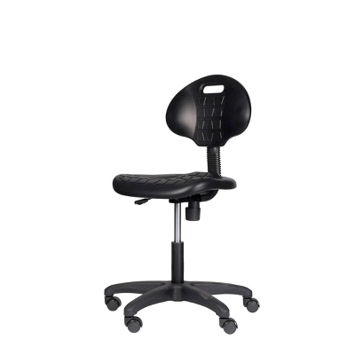 16"-21" Adjustable Height Polyurethane Task Office Chair Black- Hampden Furnishings 1 16"-21" Adjustable Height Polyurethane Task Office Chair Black- Hampden Furnishings