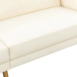 Lanna 76"Wide Vegan Leather Modern Style Convertible Futon Sofa Bed For Living Room Guest Bedroom | ARTFUL LIVING DESIGN -Chic Furniture Store GUEST 4b88fbc9 e903 403c b69d d70407a5deba