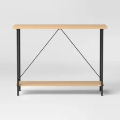 Wood And Metal Console Table Natural - Room Essentials™ -Chic Furniture Store GUEST 4cf2192e 699d 4e8f bff9 4e238c7f17ef