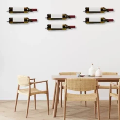 Unique Bargains Durable Iron Rustless Solid And Sturdy Wall-Mounted Wine Rack -Chic Furniture Store GUEST 4d54b22b 4f1a 48b3 a13b fa0541ce4530