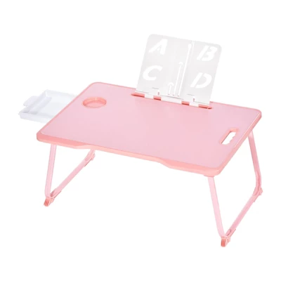 Unique Bargains Laptop Bed Desk Tray Portable Desk With Storage Drawer Reading Holder Water Slot Foldable Table 5 Unique Bargains Laptop Bed Desk Tray Portable Desk With Storage Drawer Reading Holder Water Slot Foldable Table - Image 5