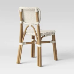 Canton Rattan And Woven Dining Chair White - Threshold™ -Chic Furniture Store GUEST 4e0bc578 eecb 4781 bfb1 202cab8926ad