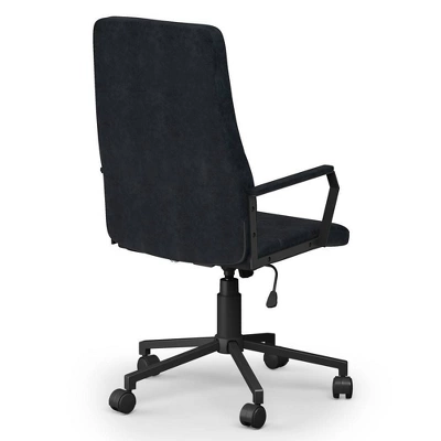 Parks Swivel Office Chair Distressed Blue - WyndenHall 5 Parks Swivel Office Chair Distressed Blue - WyndenHall - Image 5