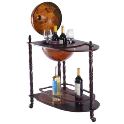 Tangkula Globe Bar Stand 34'' H Global Italian Style Rack Drinks Bottle Shelf -Chic Furniture Store GUEST 51cb86ed 1f92 4262 9bea cfa29ac4d7c6
