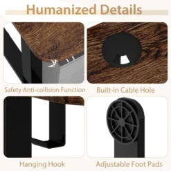 Tangkula 55" Electric Standing Desk Height Adjustable Home Office Table W/ Hook -Chic Furniture Store GUEST 56bc2a85 504f 4ba5 8479 fc8f4c9368eb