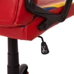 BlackArc High Back Gaming Chair With Red And Yellow Faux Leather Upholstery, Adjustable Swivel Seat And Padded Flip-Up Arms -Chic Furniture Store GUEST 57a6636a ebf7 4fbf a12a 97527e559de7