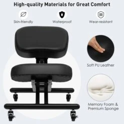 Costway Ergonomic Kneeling Chair Adjustable Stool Memory Foam Angled Seat 18 Costway Ergonomic Kneeling Chair Adjustable Stool Memory Foam Angled Seat -Chic Furniture Store GUEST 59de4656 fee1 4ca9 b087 39a63d60050d