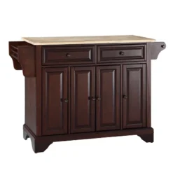 Lafayette Wood Top Full Size Kitchen Island/Cart Mahogany - Crosley -Chic Furniture Store GUEST 5d695574 aef3 4c7d 83ae bbf199a408a0