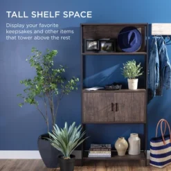 Best Choice Products Storage Bookshelf For Living Room, Walkway W/ Enclosed Cabinet, Elevated Design -Chic Furniture Store GUEST 5db979f9 61dc 4f8b 9677 94837c5ceb86