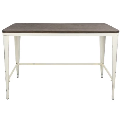 Lumisource Pia Industrial Desk Vintage Cream 4 Lumisource Pia Industrial Desk Vintage Cream - Image 4