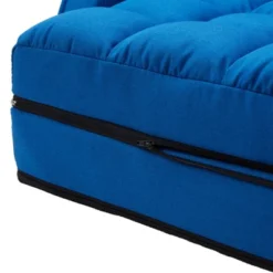 Jomeed Indoor Padded Ultra Soft Fabric Wearproof 6 Position Folding Chaise Lounge Sofa Chair W/Armrests And Detachable Chaise Footrest Pillow, Blue -Chic Furniture Store GUEST 5f877e3f 7f9b 42a7 b418 b05c4cb3184a