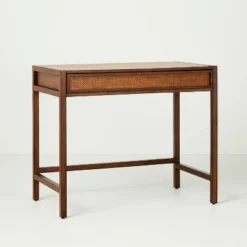 Wood & Cane Transitional Writing Desk - Hearth & Hand™ With Magnolia 17 Wood & Cane Transitional Writing Desk - Hearth & Hand™ With Magnolia -Chic Furniture Store GUEST 6142daf1 834b 4774 b827 a5250acebc04