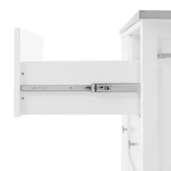 Soren Stainless Steel Top Kitchen Island/Cart Stainless Steel /White - Crosley -Chic Furniture Store GUEST 63658c4b d1b1 45de 86d1 7f2904565228