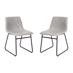 Emma And Oliver 18 Inch Indoor Dining Table Chairs, LeatherSoft Upholstery-Set Of 2 26 Emma And Oliver 18 Inch Indoor Dining Table Chairs, LeatherSoft Upholstery-Set Of 2 -Chic Furniture Store GUEST 674b1b50 f4fc 49e3 a693 626280c7b9b0