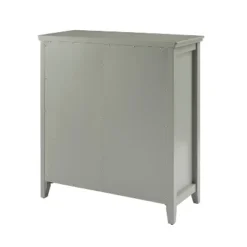 Largo Double Door Cabinet Gray - Linon -Chic Furniture Store GUEST 675f0446 214f 4df9 9228 1a053ee67cc3