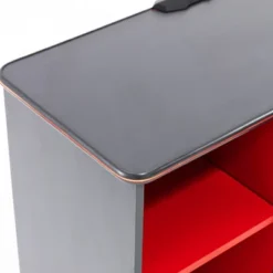 Carbon-Tek Gaming Storage Unit With LED Gray/Red - X Rocker -Chic Furniture Store GUEST 68a2a2ad 78f6 40ae b882 d975294335f3
