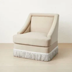 Alberhill Velvet Accent Chair With Fringe - Opalhouse™ Designed With Jungalow™ -Chic Furniture Store GUEST 6a2c8665 b5eb 4e71 9163 3f7b29c4d6c7