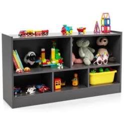 Costway Kids 2-Shelf Bookcase 5-Cube Wood Toy Storage Cabinet Organizer -Chic Furniture Store GUEST 6a87931a a6f5 476e 8e52 c3830db96478
