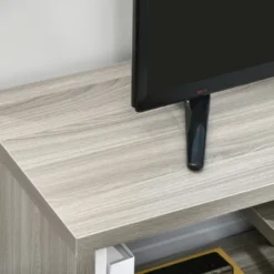 HOMCOM Modern TV Stand For TVs Up To 45", TV Cabinet With Storage Shelf And Drawer, Entertainment Center For Living Room Bedroom, Gray -Chic Furniture Store GUEST 6c1c5daf 1f1d 4d03 9ab3 425fa16bc6ca