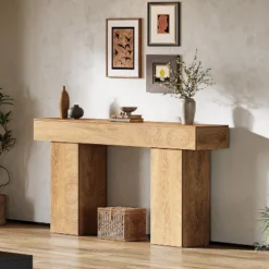 Tribesigns 63" Console Table, Farmhouse Wooden Sofa Table Behind Couch, Entrance, Hallway, Entryway -Chic Furniture Store GUEST 6cb63113 15db 4e85 8b9b 8cf9b4e890e9