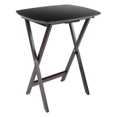 Set Of 4 Single Snack Tables Espresso - Winsome 1 Set Of 4 Single Snack Tables Espresso - Winsome