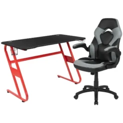 Flash Furniture Gaming Desk And Racing Chair Set With Cup Holder And Headphone Hook -Chic Furniture Store GUEST 6deca60e 7433 4e37 9323 b79498f85ebf