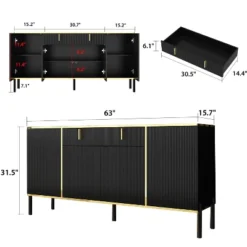 FUFU&GAGA Wave Finish 4 Door Floor Standing Sideboard With Adjustable Shelves 16 FUFU&GAGA Wave Finish 4 Door Floor Standing Sideboard With Adjustable Shelves -Chic Furniture Store GUEST 7012b3ea eefa 488f 827f 30eb57a0ebf5